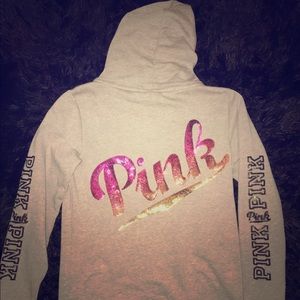 SOLD!!!!Bling PINK hoodie
